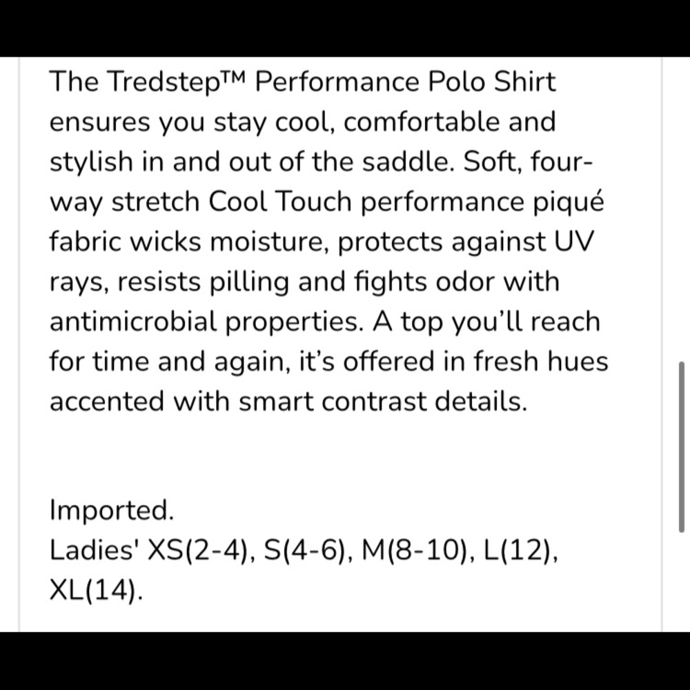 SOLD-Tredstep Performance Polo - Picture 6 of 6